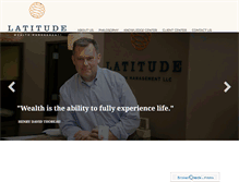 Tablet Screenshot of latitudewealth.com